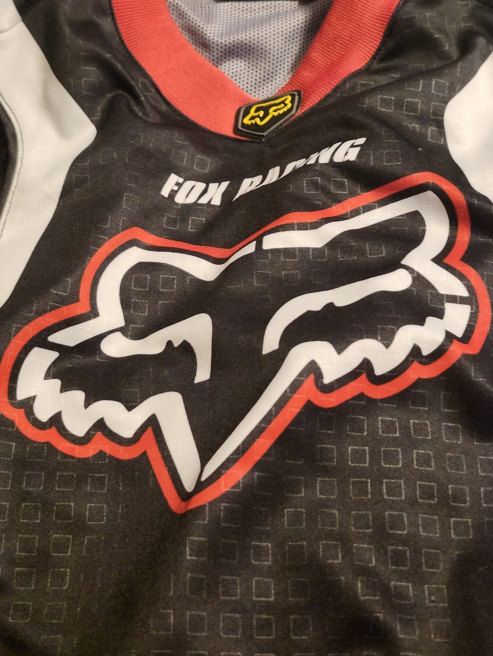 Fox Racing Motocross Jersey Red Black White Long Sleeve BMX MX Men's Size 2XL - Picture 5 of 15